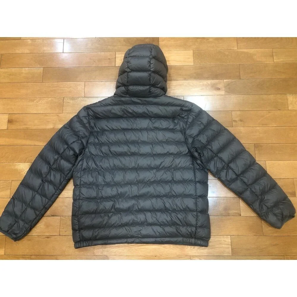 Polo Ralph Lauren Packable Hooded Down Puffer Charcoal Gray Jacket Size XL